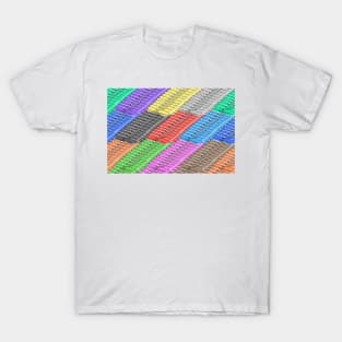 Airplane taking off to sky pattern backgrounds T-Shirt